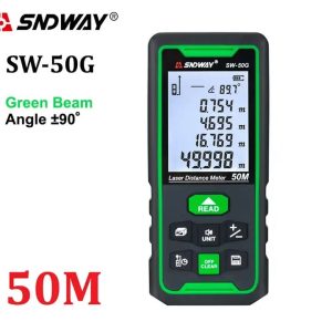 Máy Đo Khoảng Cách Laser 50M SNDWAY SW-50G Tia Xanh