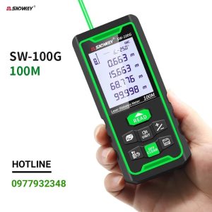 MÁY ĐO KHOẢNG CÁCH LASER 100M SNDWAY SW-100G TIA XANH ĐO XA 100M