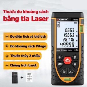 Máy Đo Khoảng Cách Laser 50M SNDWAY SW-M50 Tia Đỏ
